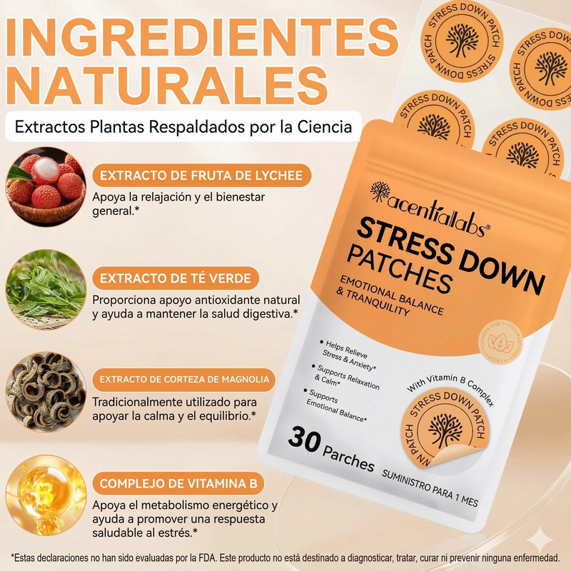 Parches Anti Estrés Stress Down