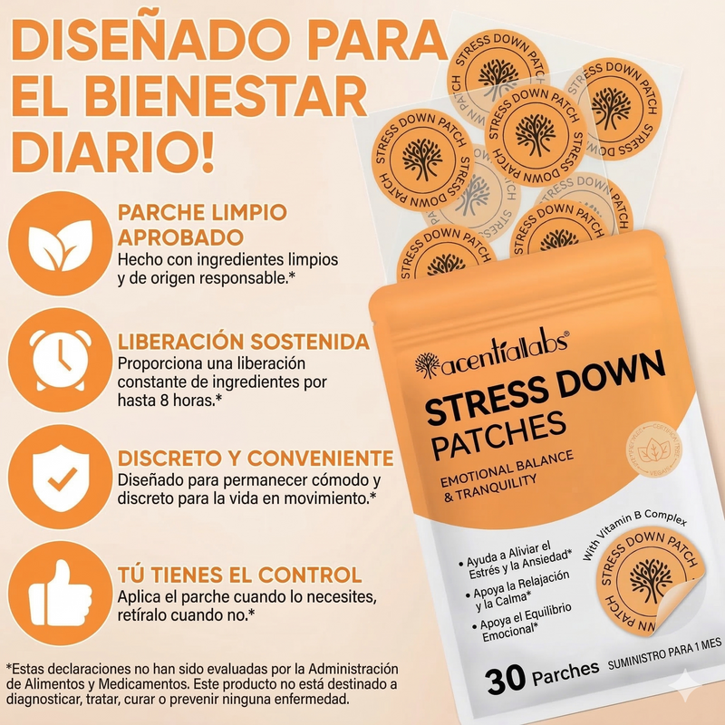 Parches Anti Estrés Stress Down