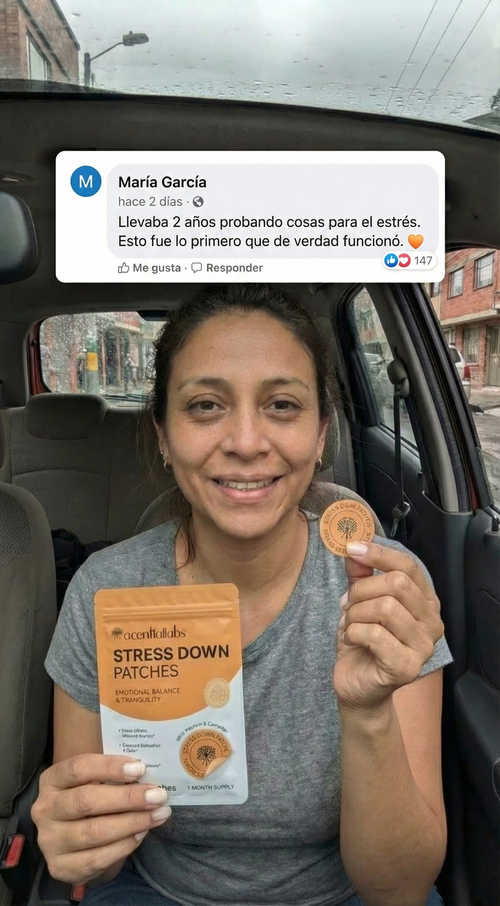Soy mamá de mellizos y trabajo medio tiempo. El parche me dio la paciencia que el café nunca me dio. Sin el crash de las 3 PM.